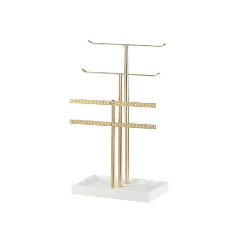 Tiered Gold & White Jewellery Display Stand