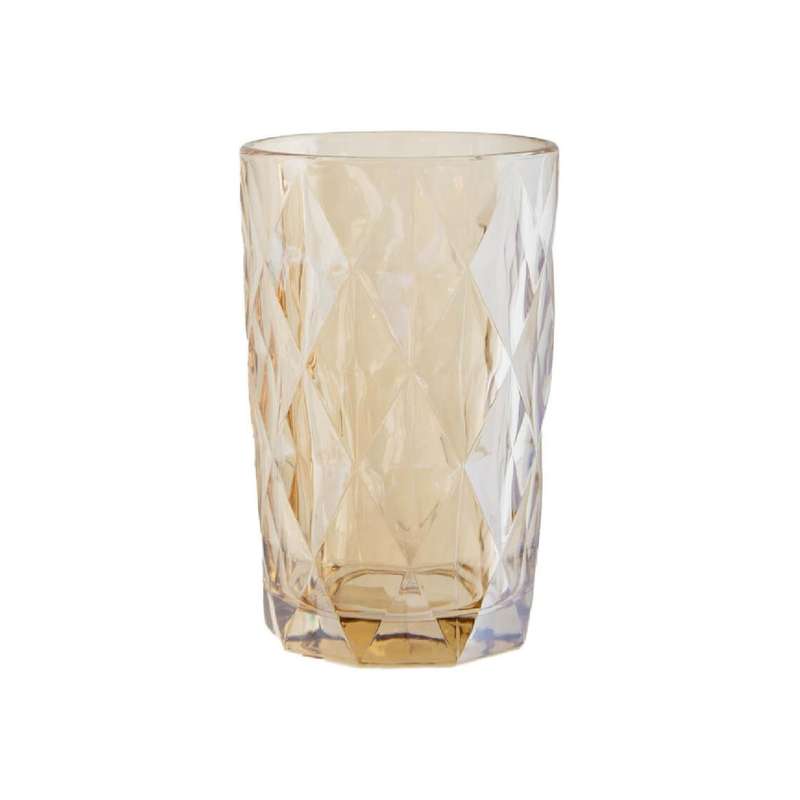 Amber Elegant Hi-Ball Glass