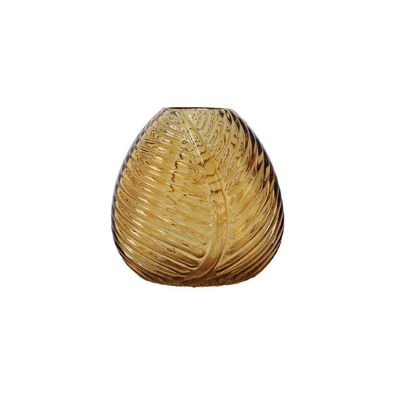 Yellow Leaf Bud Vase