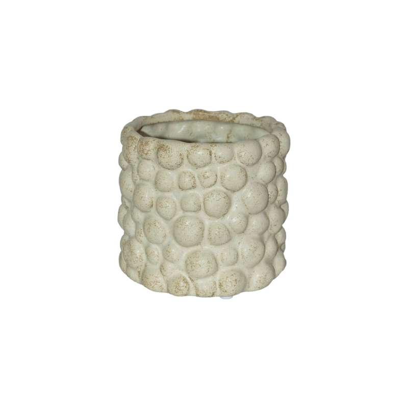 Beige Stone Bubble Vase