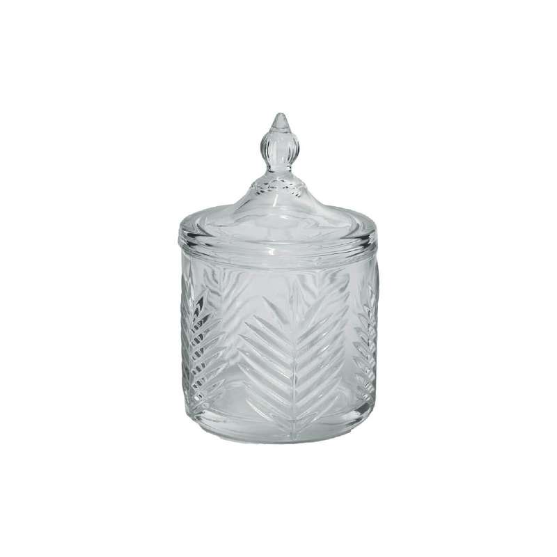 Botanical Glass Trinket Box
