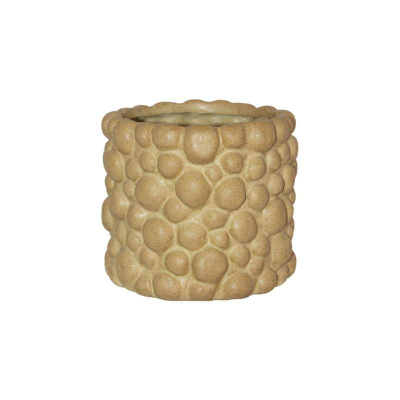 Brown Stone Bubble Vase