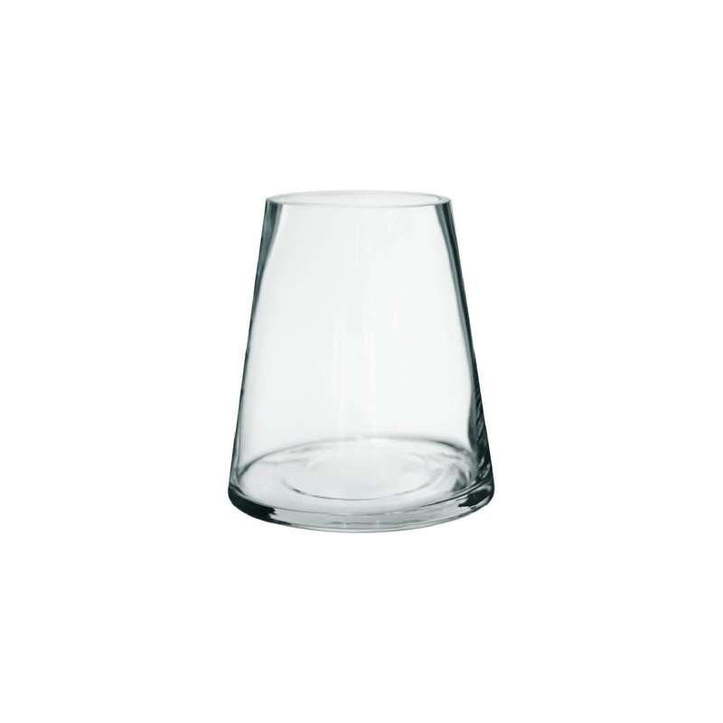 Clear Glass Cone Vase