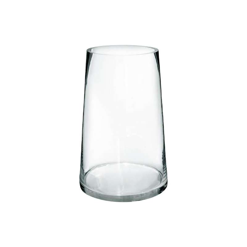 Clear Glass Cone Vase