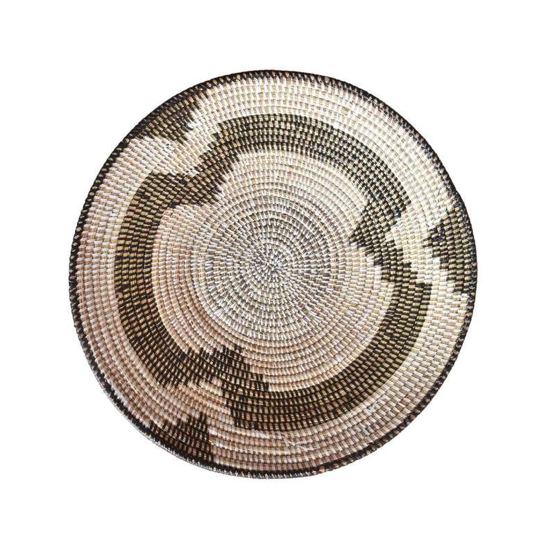 Fele Shallow Basket Black