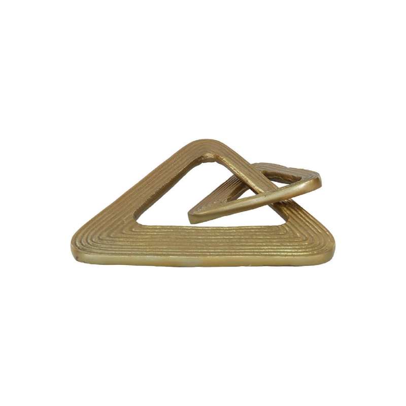 Gold Deco Triangle Ornament