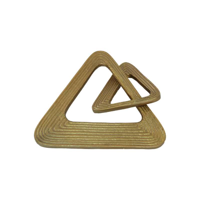 Gold Deco Triangle Ornament