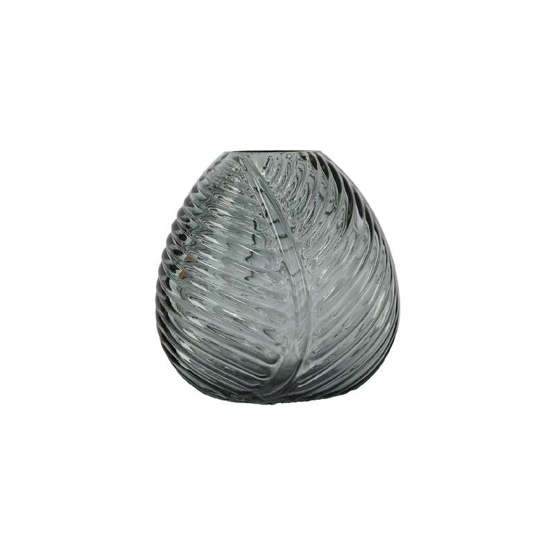 Grey Leaf Bud Vase