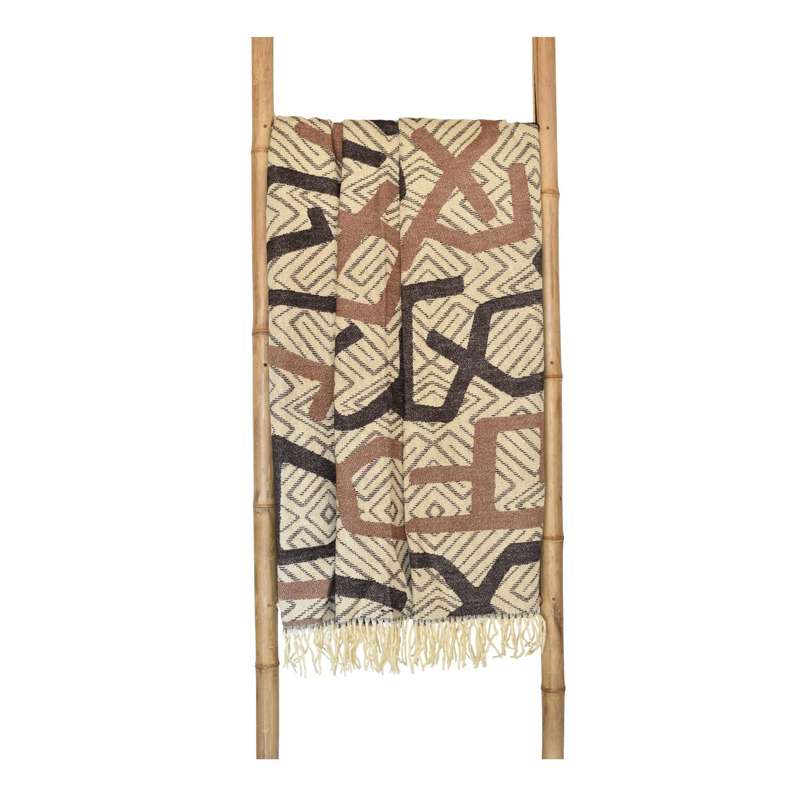 Kuba Modern Cocoa/Nutmeg Throw