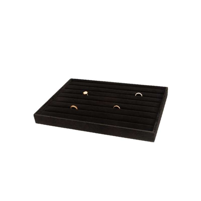 Black Velvet Open Ring Tray