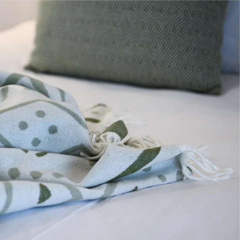 Mali Olive/Hunter Throw