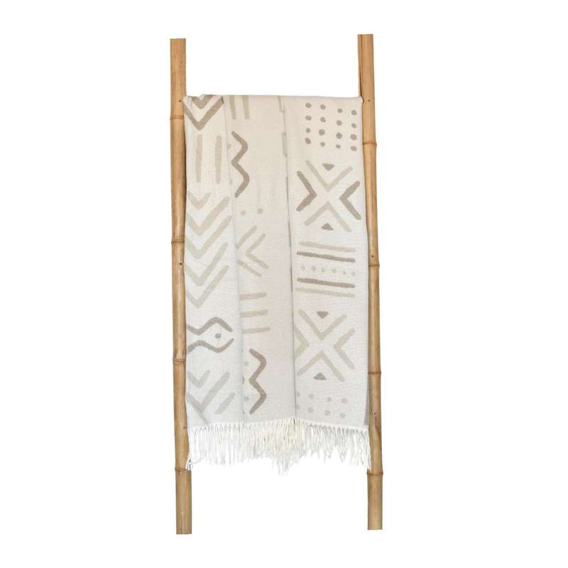 Mali Oyster Grey/Cobblestone Throw