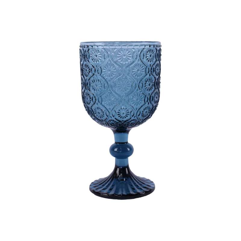 Marrakesh Blue Wine Glass