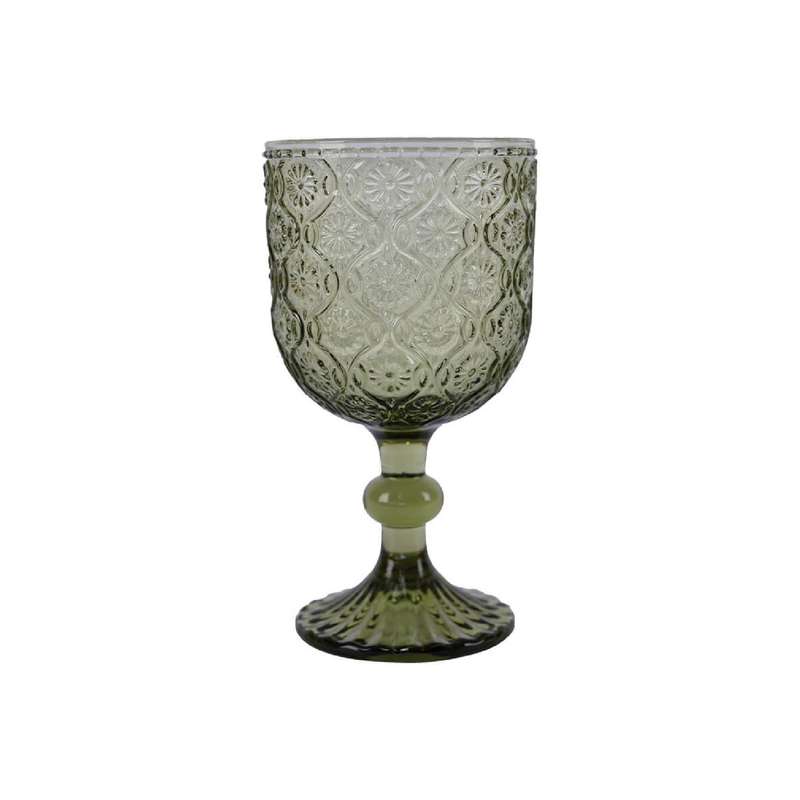 Marrakesh Green Wine Glass