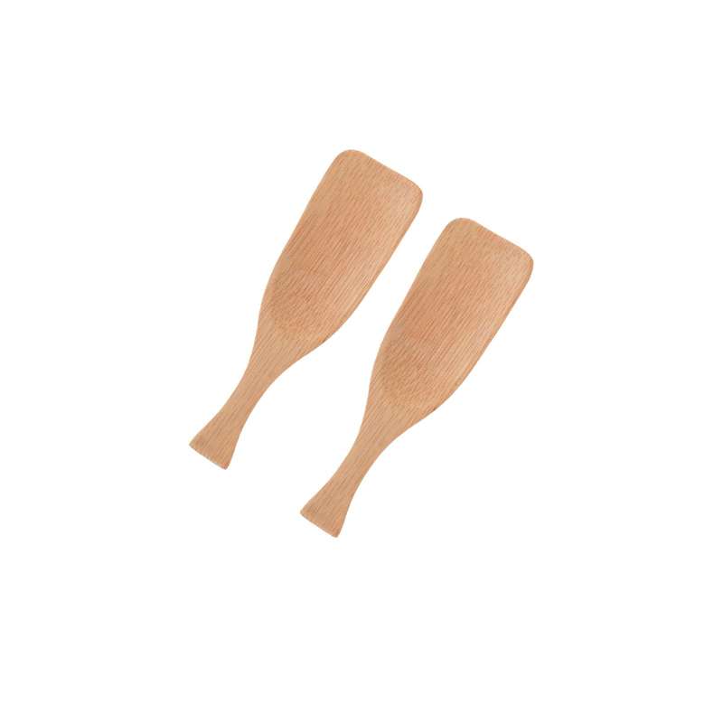 Flat Mini Bamboo Spoon Set