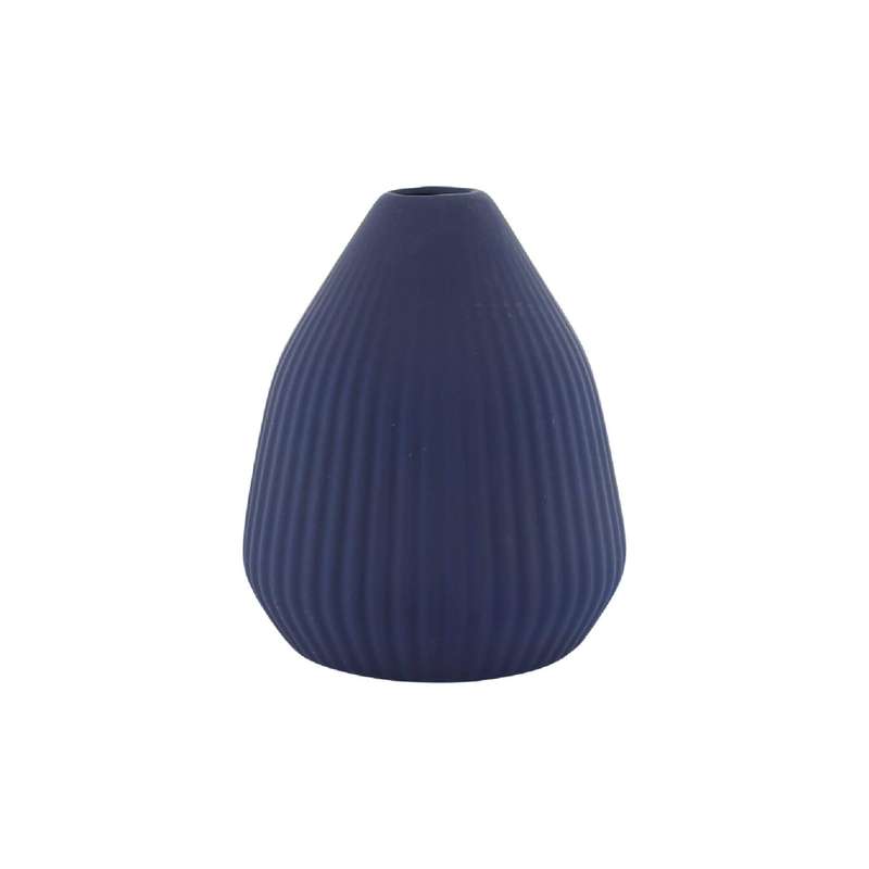 Navy Ceramic Vase