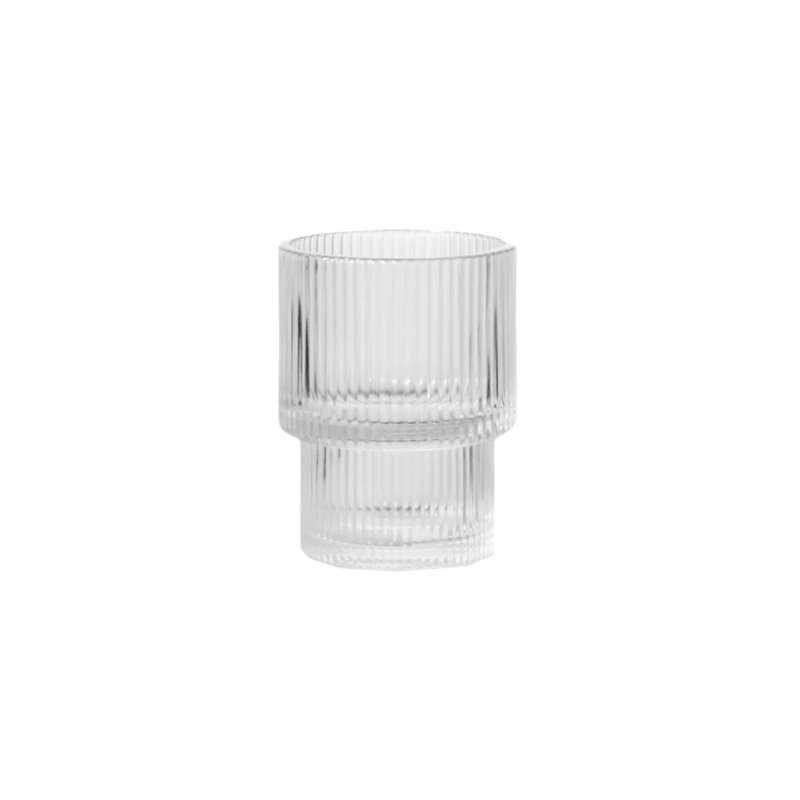 Ribbed Glass Drinkware