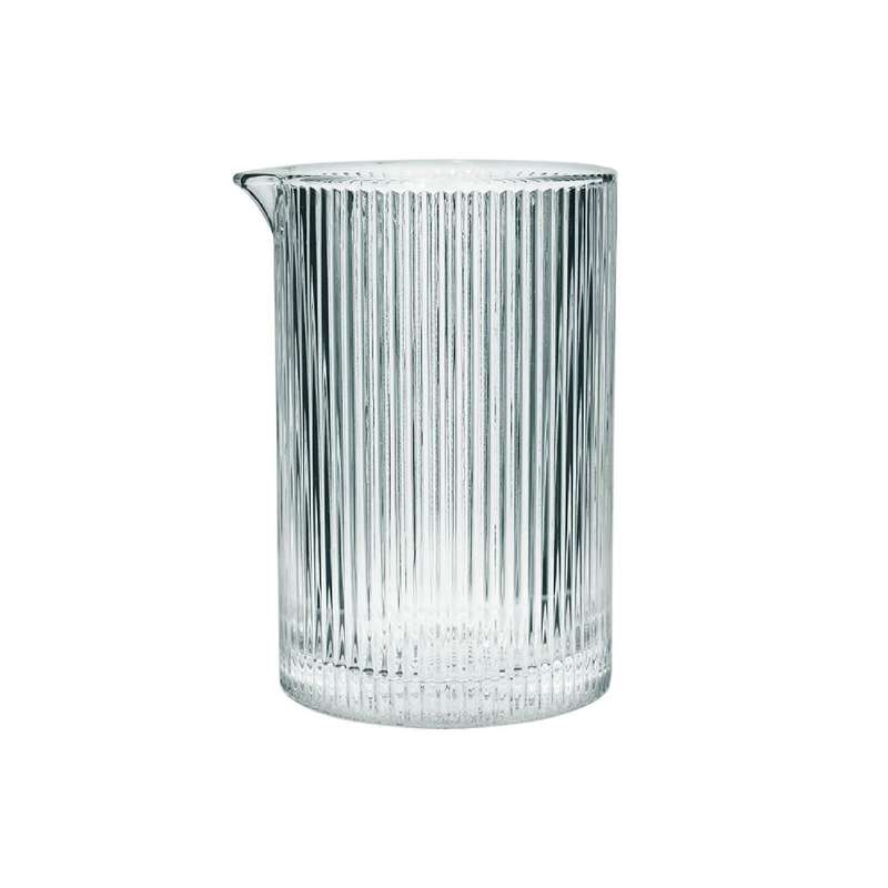 Ribbed Glass Serving Jug