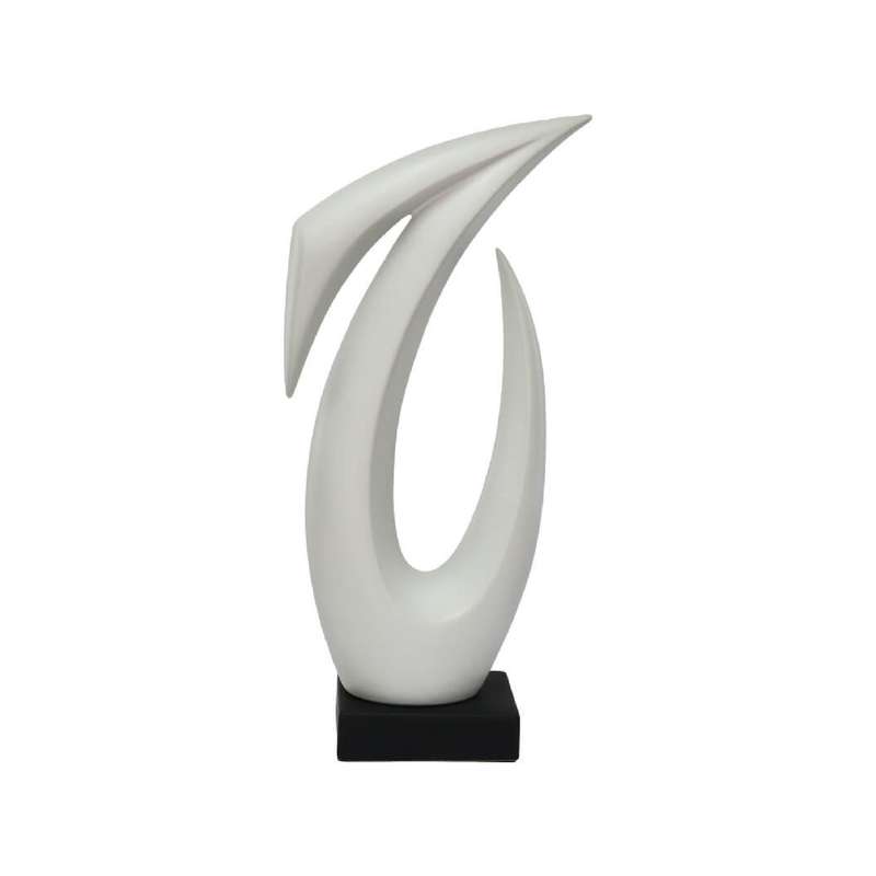 Sculptural Ceramic Swan on Plinth