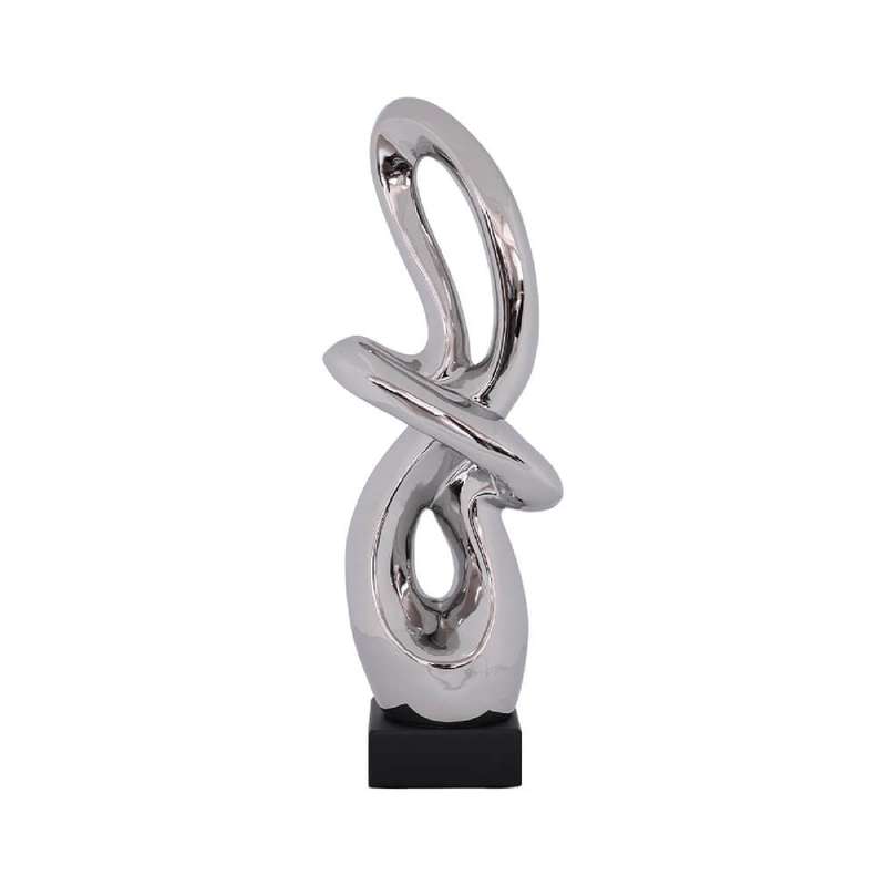 Silver Knotted Sculpture