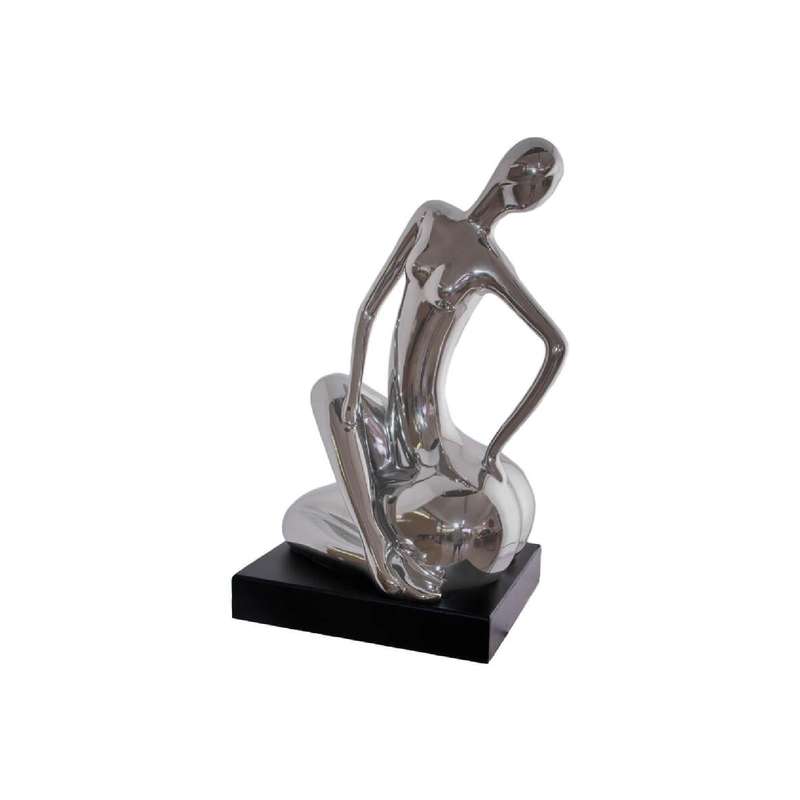 Silver Sitting Figurine