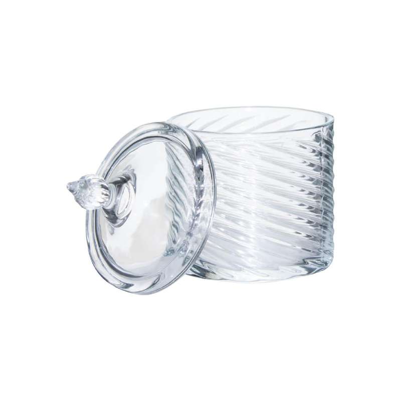 Spiral Glass Trinket Box