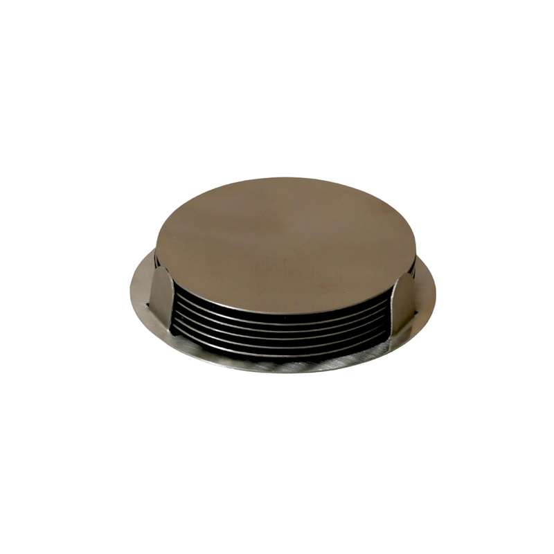 Stainless Steel Coaster Set with Holder