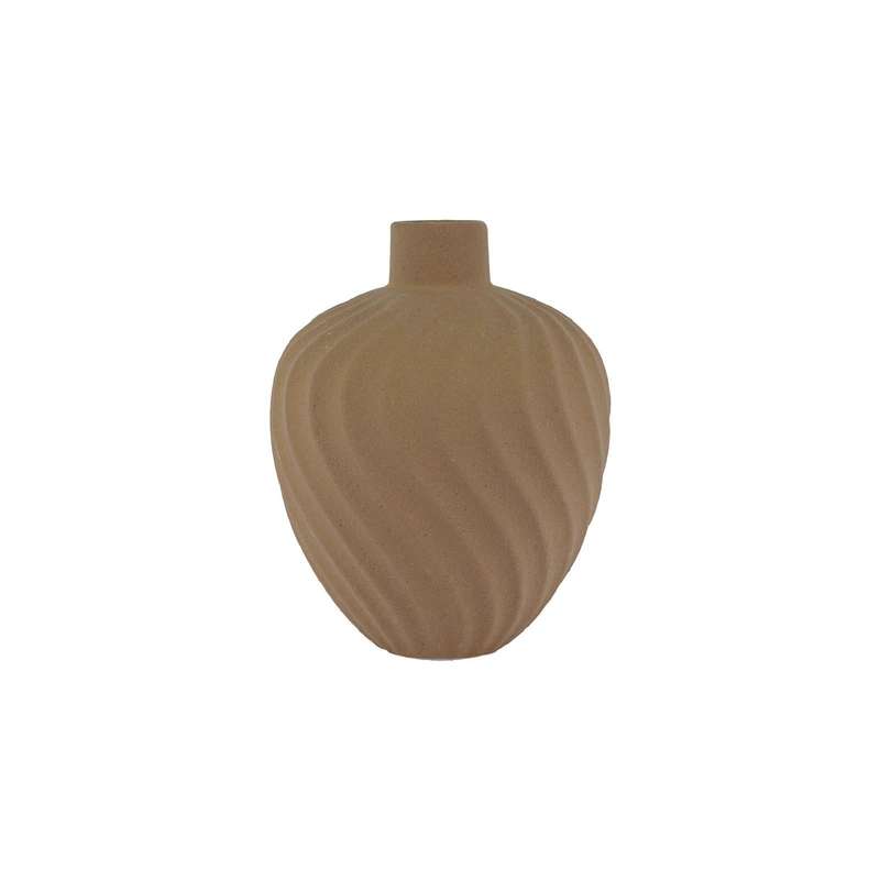 Terracotta Swirl Vase 18cm