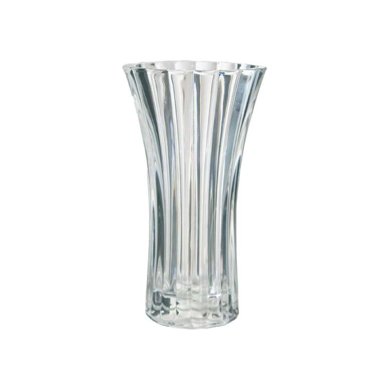 Textured Clear Glass Vase