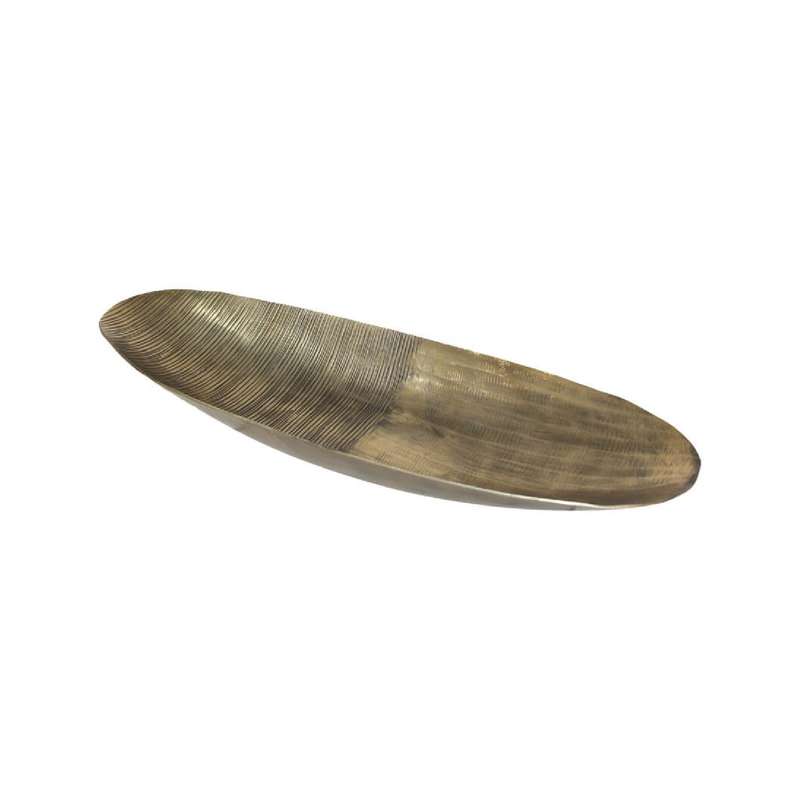 Textured Metal Boat Bowl