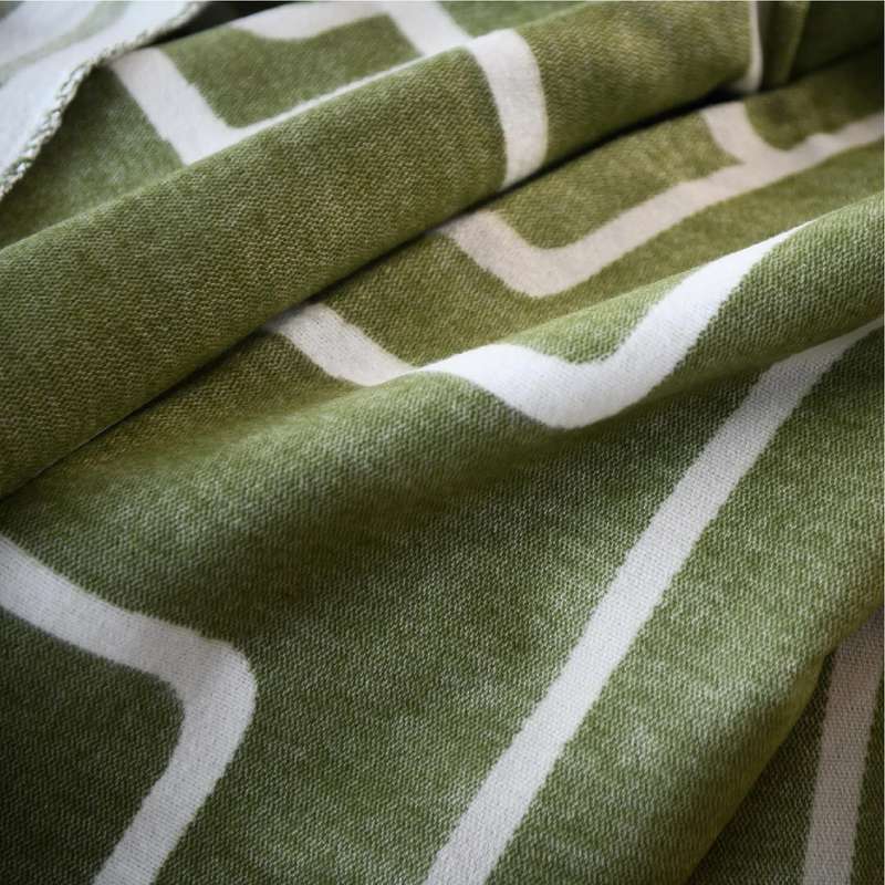 Thula Thula Hunter/Oyster Grey Line Throw