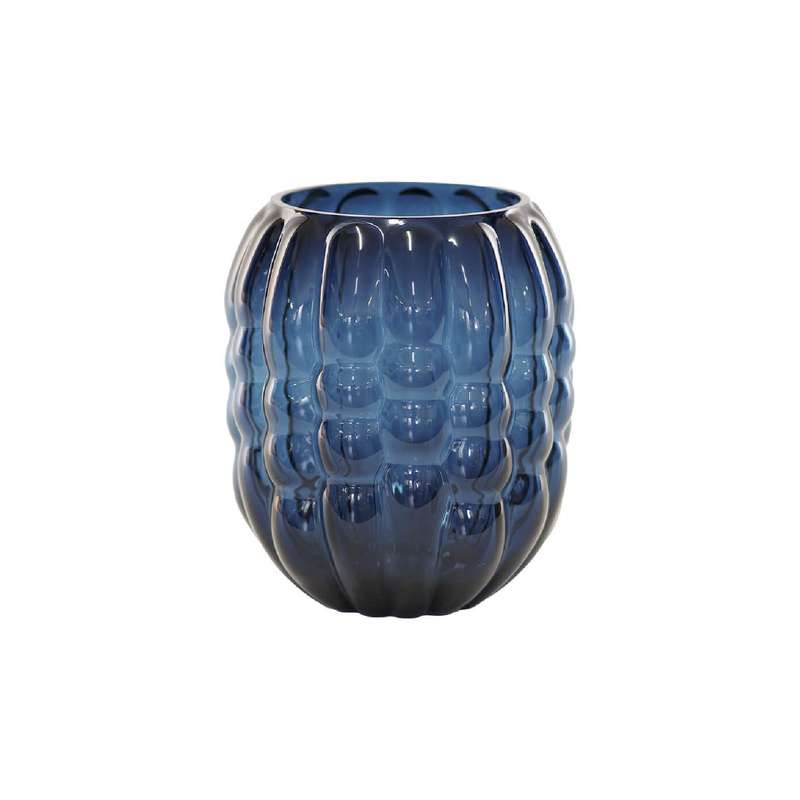 Translucent Blue Bubble Vase