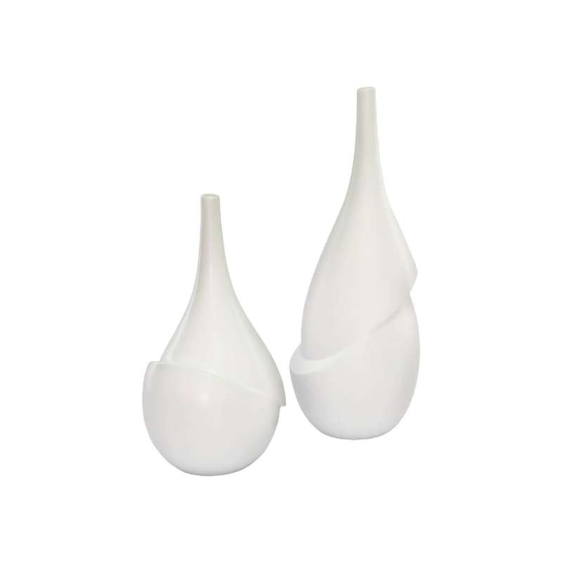 White Ceramic Art Vase