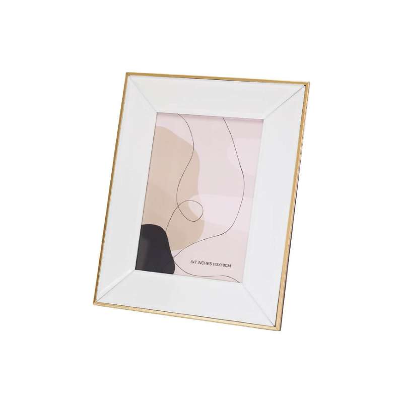 White & Gold Photo Frame