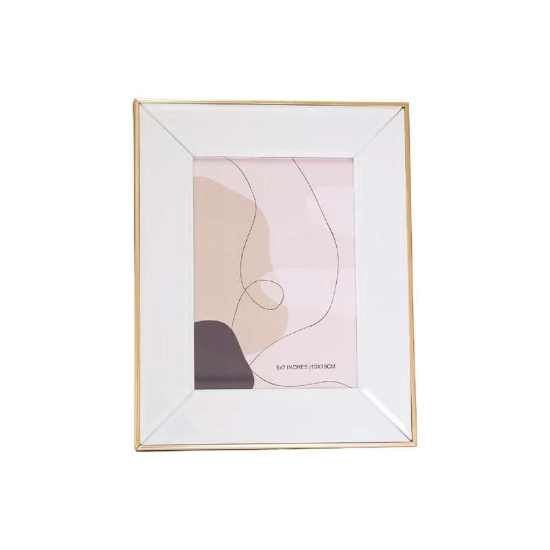 White & Gold Photo Frame