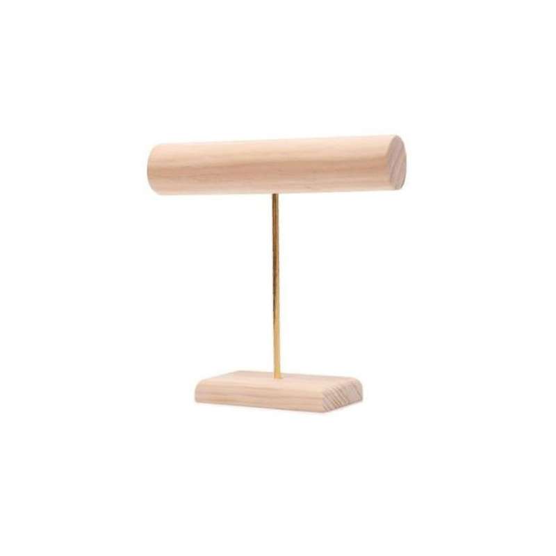Wood & Gold Metal Bracelet Bar