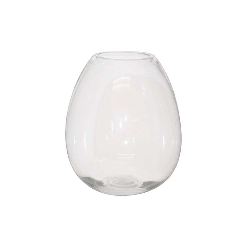 Clear Glass Teardrop Vase