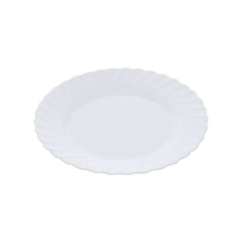 Decorative White Luminarc Plate