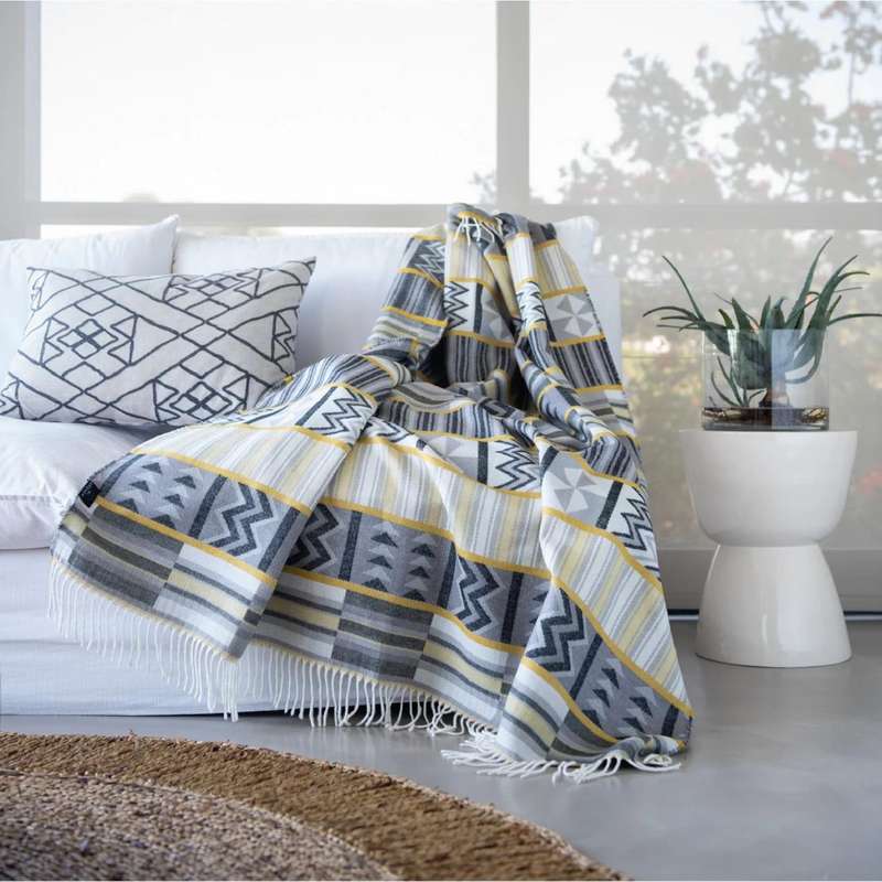 Kente Wild Dove Nugget Gold Throw