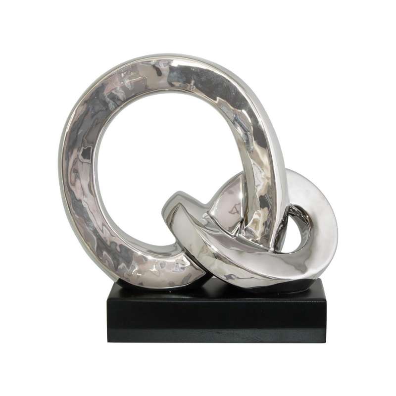 Silver Decorative Ceramic Rings