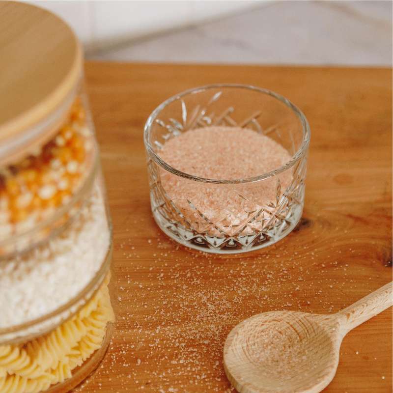 Stackable Glass Containers with Bamboo Lid