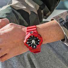 Casio G-Shock Watch GA-700-4ADR Analog / Digital Red