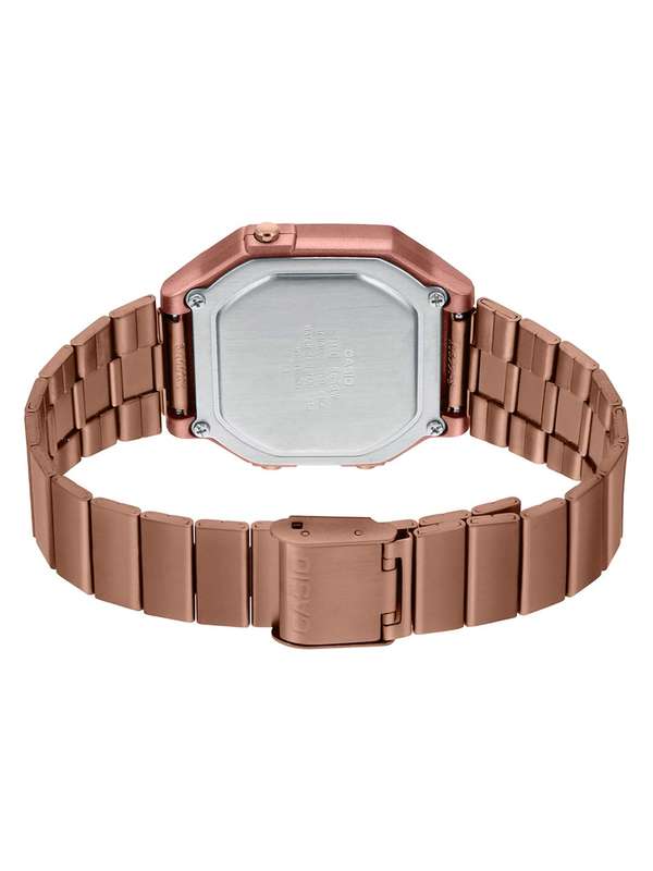 Casio Retro Digital Watch B650WC-5ADF Rose Gold Dial On Rose Gold Stainless Steel