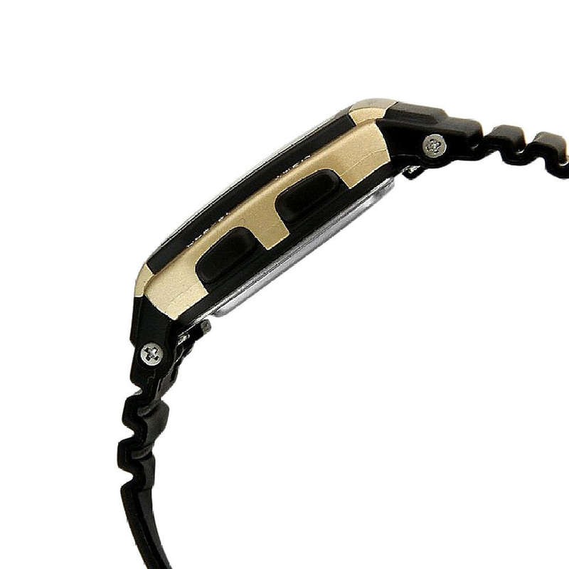Casio Youth Series Digital Watch W-96H-9AVDF Matt Gold Case Dial On Black Resin