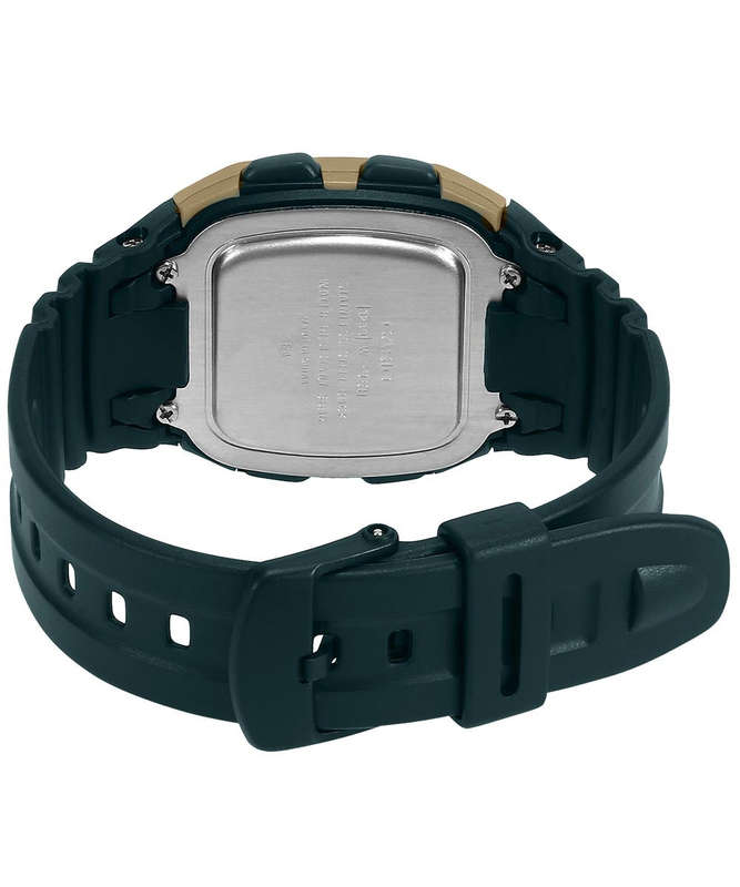 Casio Youth Series Digital Watch W-96H-9AVDF Matt Gold Case Dial On Black Resin