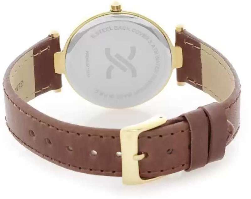 Daniel Klein Premium Watch DK11217-4 Gold Plated Stainless Steel Head With Gold Dial On Faded Red...