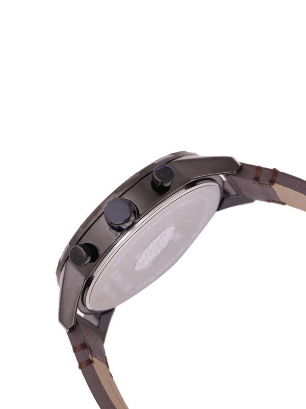 Daniel Klein Exclusive Watch DK11342-3 Stainless Steel Black Plated Head With Brown Dial On Brown...
