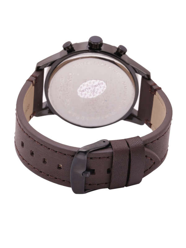 Daniel Klein Exclusive Watch DK11342-3 Stainless Steel Black Plated Head With Brown Dial On Brown...