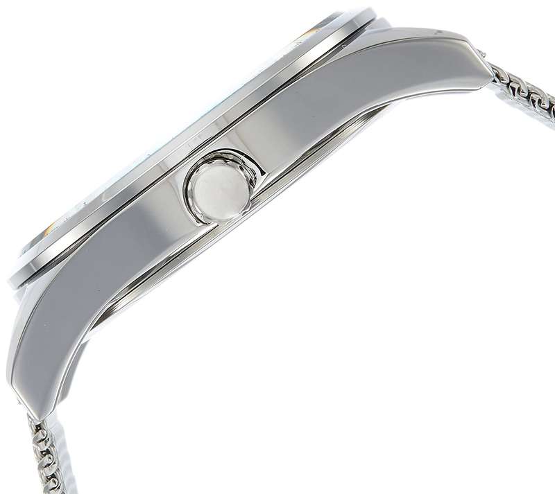 Daniel Klein Watch DK11743-1 Silver On Silver Mesh With Rose Markers On Blue Dial