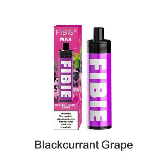 FIBIE MAX Rechargeable Blackcurrant Grape 4000 Puffs Disposable Vape Pod 50mg